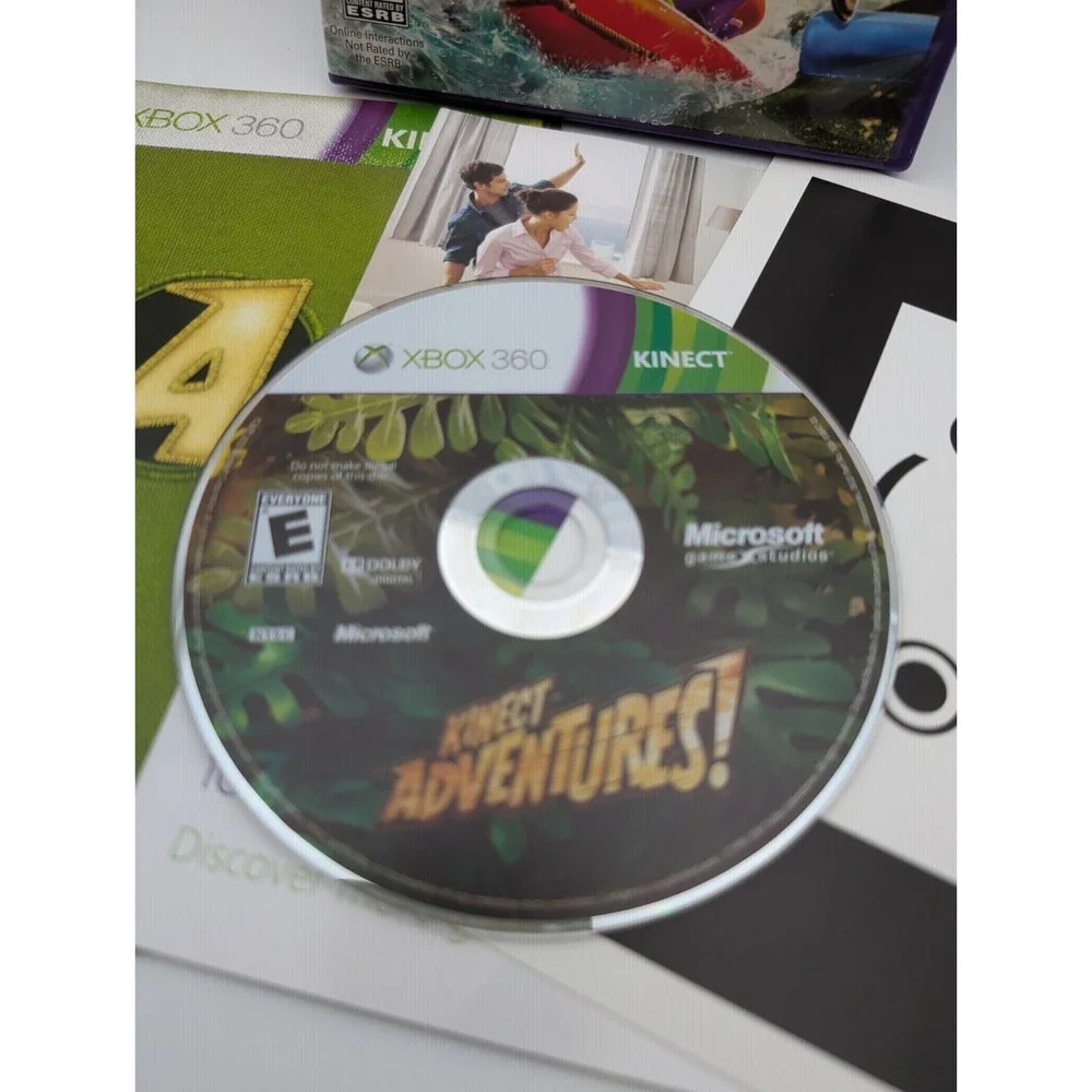 Kinect Adventures (Microsoft Xbox 360, 2010) Complete W/ Inserts CIB‎ Tested